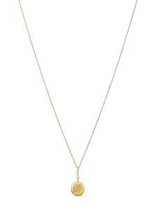 Mille necklace Forgyldt Maanesten 